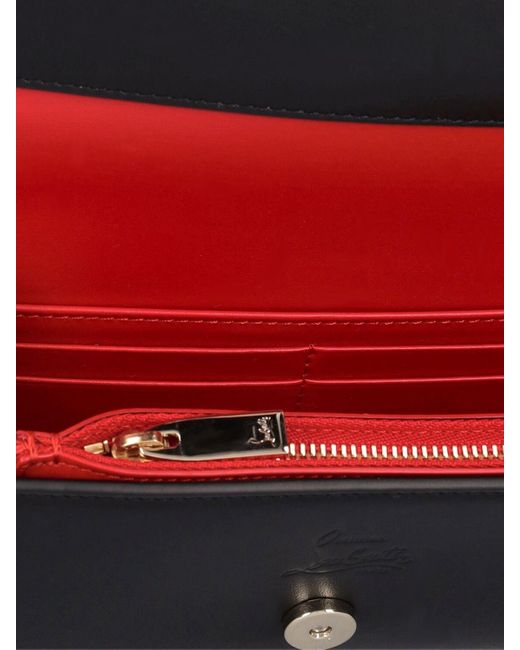 Femme Pochette En Cuir À Chaîne Loubi54 Unique Christian Louboutin en coloris Black