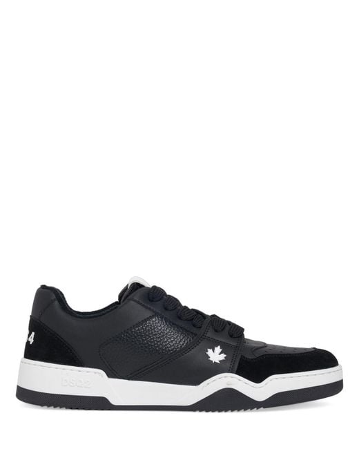 Sneakers in pelle con logo di DSquared² in Black da Uomo