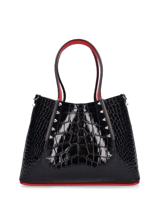 Christian Louboutin Black Damen Mini Tote Aus Leder „Cabarock“