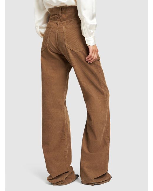 Saint Laurent Brown Denim Baggy Jeans