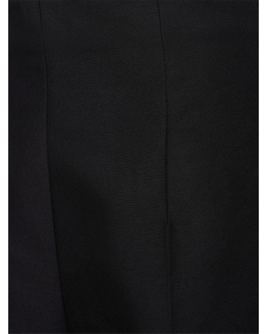 Pantalon ample en cady de coton taille haute Marni en coloris Black