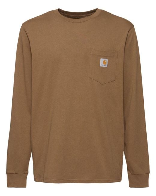 メンズ Carhartt コットンtシャツ Brown