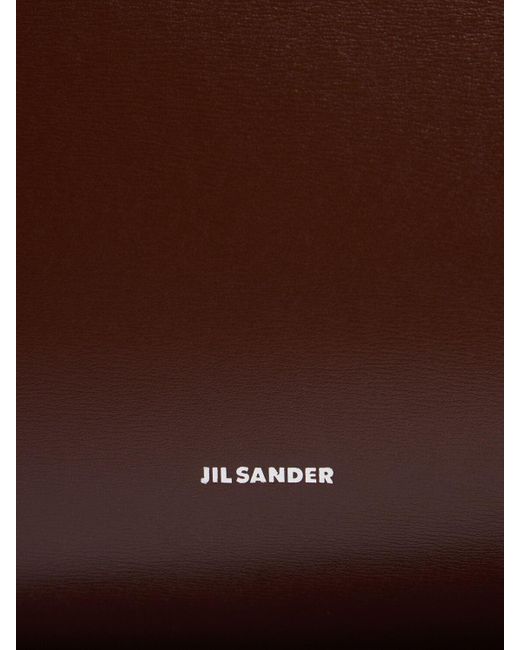 Donna Borsa Media Curve di Jil Sander in Brown