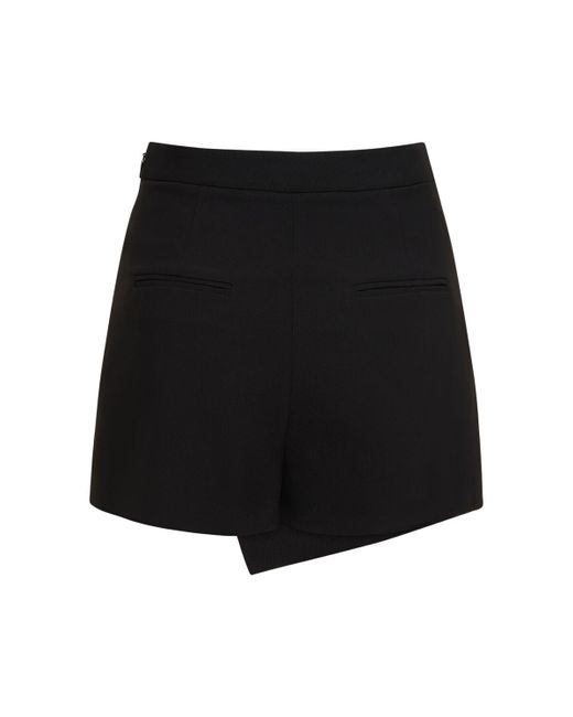 Shorts in crepe stretch di Moschino in Black