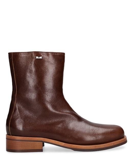 Our Legacy Brown Camion Leather Boots for men