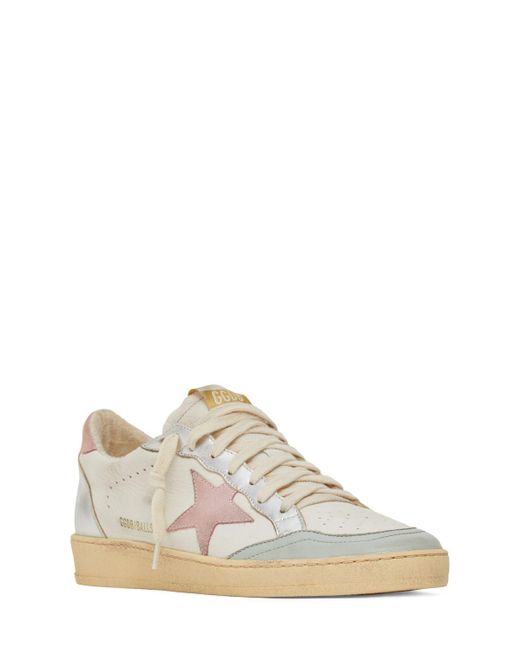 Golden Goose Deluxe Brand White 20mm Ball Star Leather Sneakers