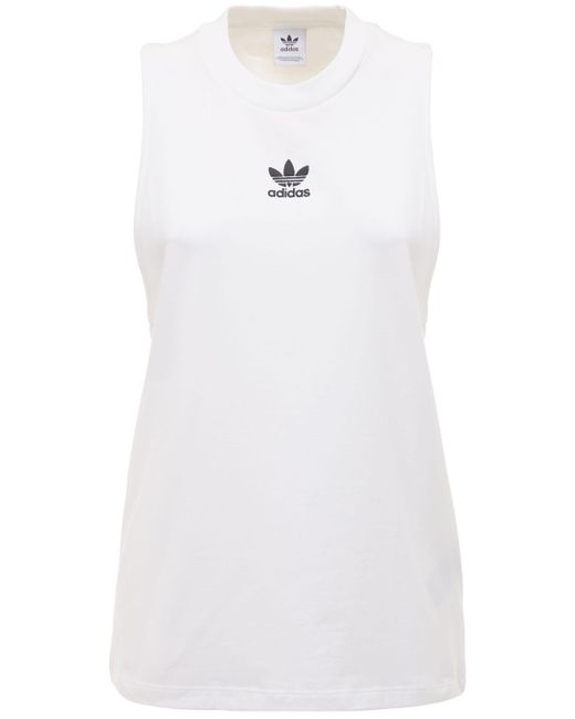 Débardeur Avec Logo adidas Originals en coloris Blanc - Lyst Débardeur Avec Logo adidas Originals en coloris Blanc - Lyst