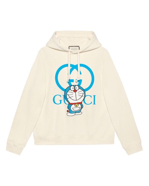 Gucci Natural Doraemon X Cotton Hoodie for men