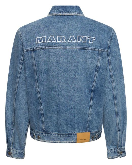 Veste en denim de coton jango Isabel Marant pour homme en coloris Blue