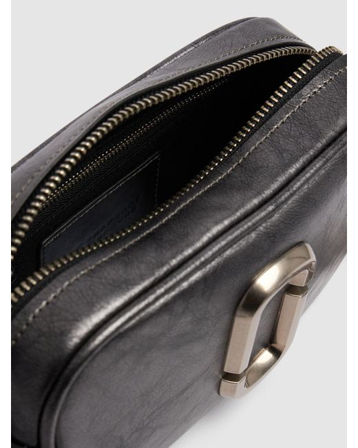 Marc Jacobs The Big Shot レザーショルダーバッグ Gray