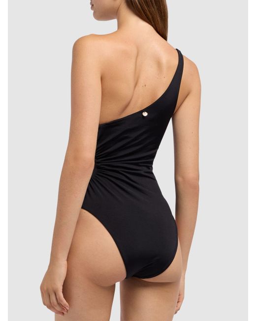 Max Mara Canarie One Piece Swimsuit in Black | Lyst UK