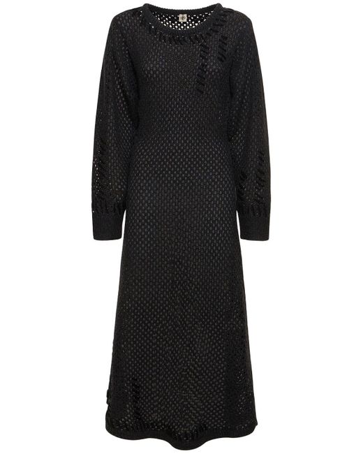Robe longue en laine canada THE GARMENT en coloris Black
