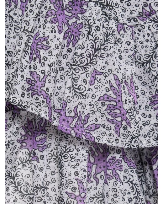 Isabel Marant Jocadia コットンボイルミニスカート Purple