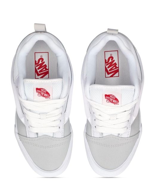 Vans White Knu Skool Sneakers