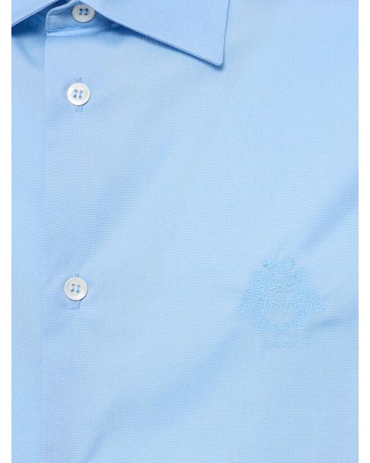 Cotton logo shirt di Bally in Blue da Uomo