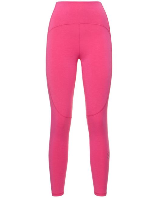 Adidas By Stella McCartney Pink Cropped Yoga leggings
