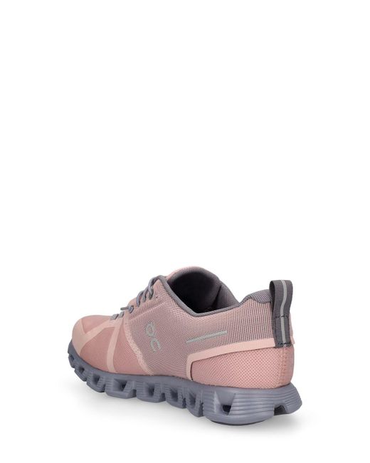 On Shoes Pink Cloud 5 Waterproof Sneakers