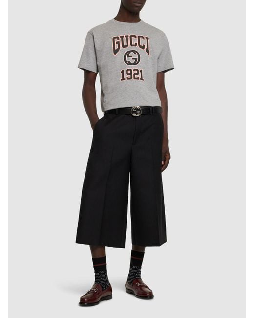 メンズ Gucci Gg コットンジャージーtシャツ Gray