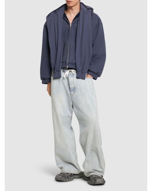 Balenciaga Herren Hoodie Aus Baumwollmischung „Incognito“ in Blue für Herren