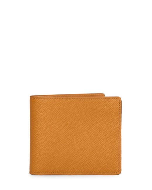 Maison Margiela Brieftasche Aus Leder Mit Logo in Orange für Herren