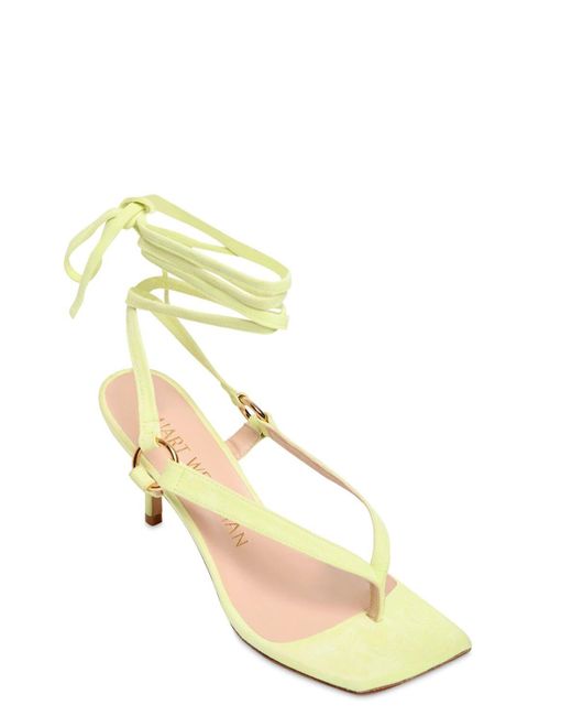 stuart weitzman yellow sandals