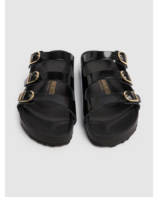 Birkenstock Florida Dbuckleレザーサンダル Black