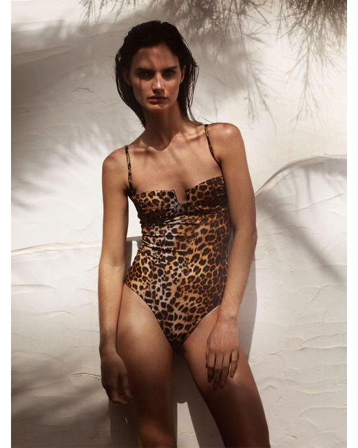 ALEX RIVIÈRE STUDIO Brown Damen Badeanzug „Riva“