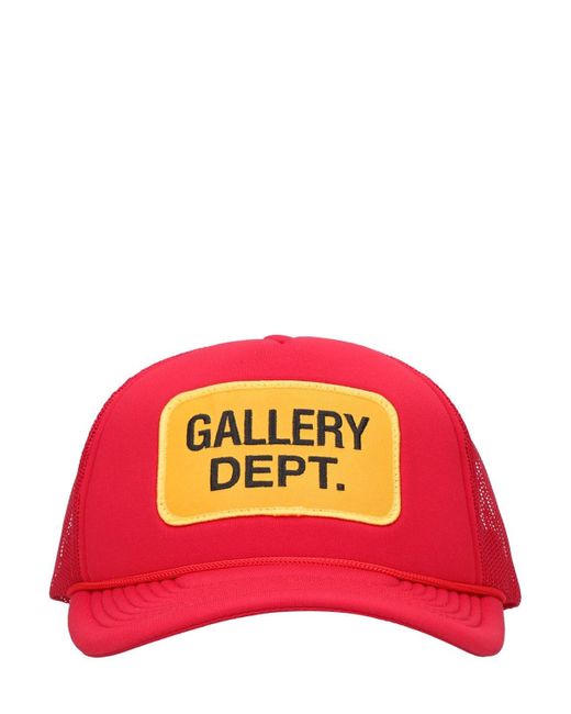 GALLERY DEPT. Red Souvenir Logo Trucker Cap for men