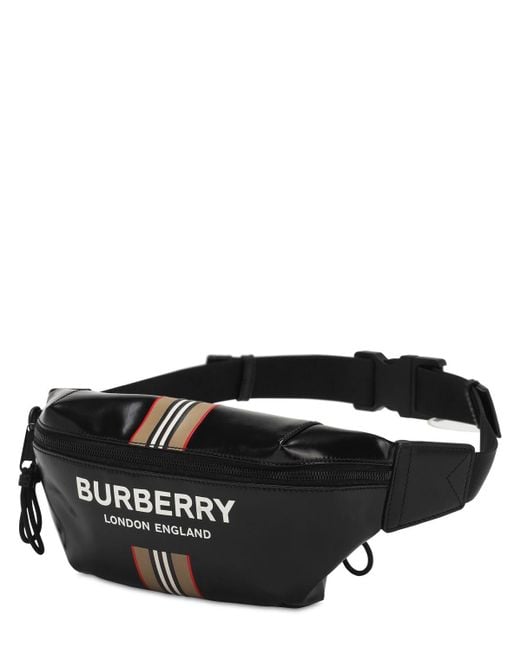 Burberry Sonny Icon Stripe E-Canvas Belt Bag