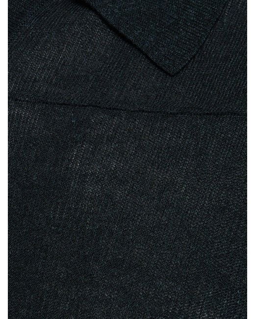 Homme Polo En Lin Et Viscose Reggie The Row pour homme en coloris Black