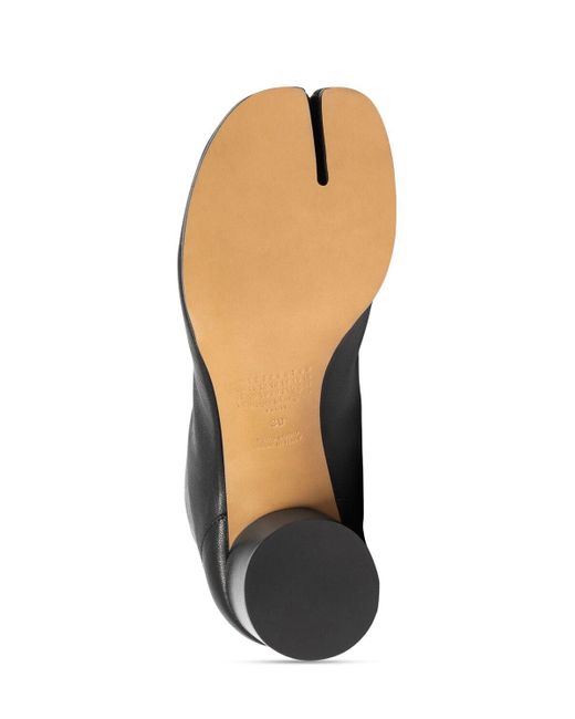 Maison Margiela Black 60mm Tabi Leather Ankle Boots .5