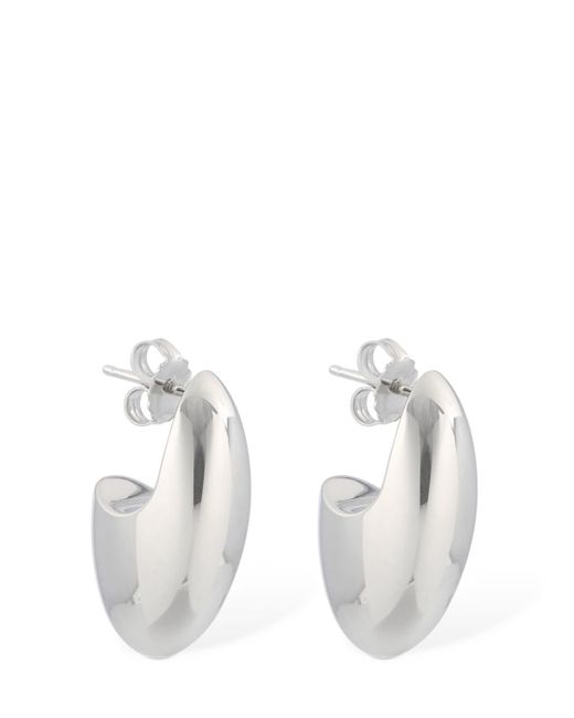 Otiumberg White Pebble Stud Earrings