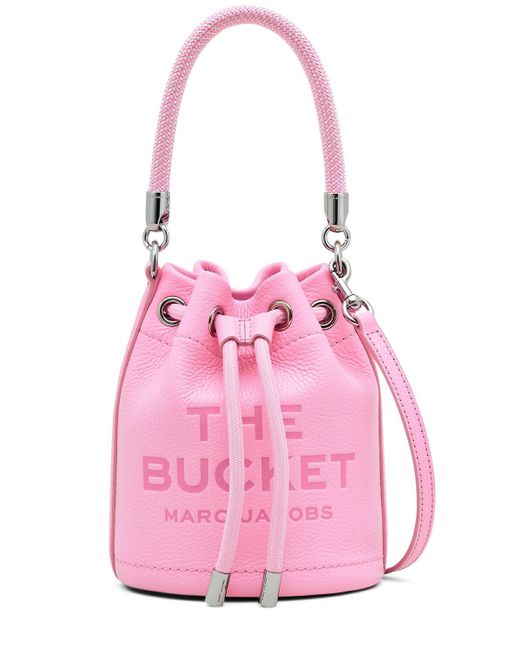 Marc Jacobs Pink The Mini Bucket Leather Bag