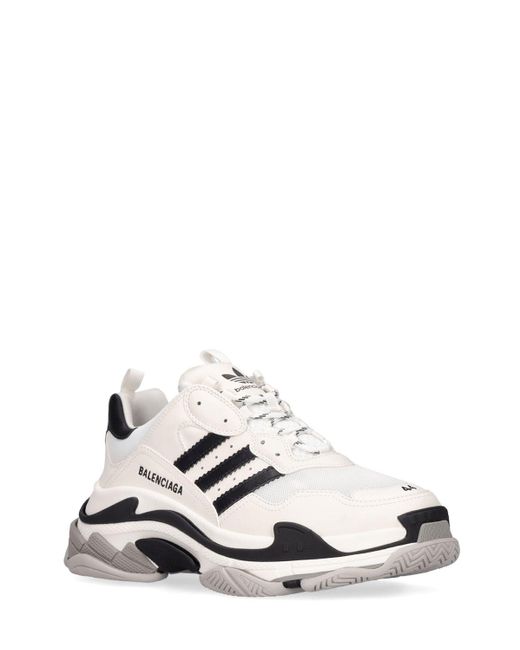 Balenciaga White X Adidas Track Forum Sneakers