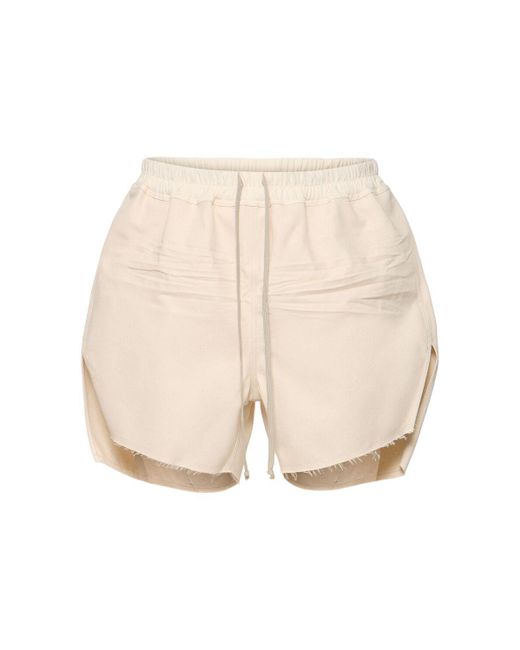 メンズ Rick Owens ボクサードローストリングショートパンツ Natural