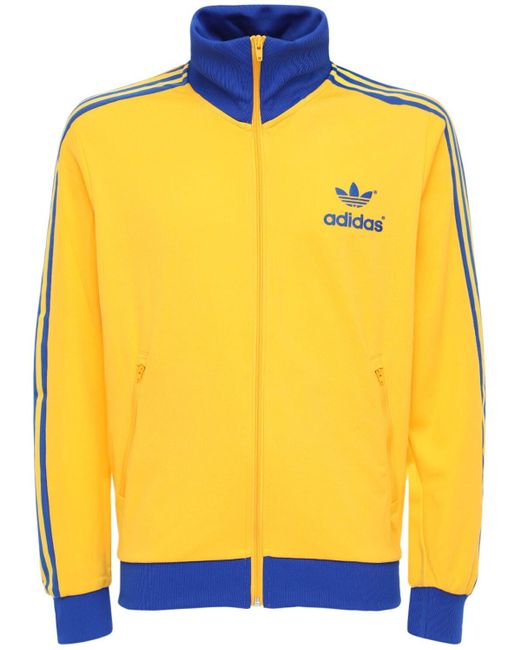 Adidas Originals Yellow 70s Polytrico Track Jacket for men
