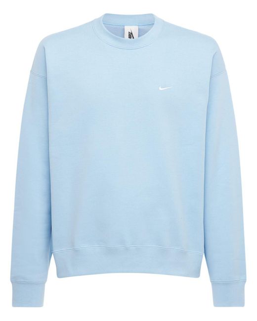 Nike Sweatshirt "solo Swoosh" in Blue für Herren