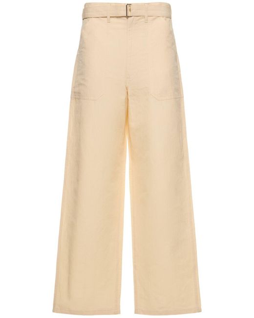 Auralee Natural Linen & Cotton Straight Pants