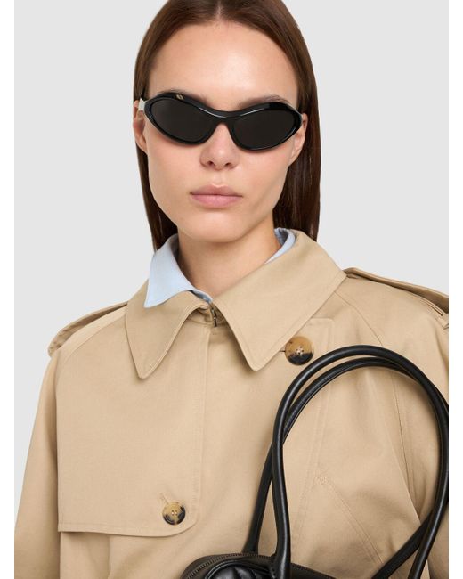 Prada Natural Round Acetate Sunglasses Unique