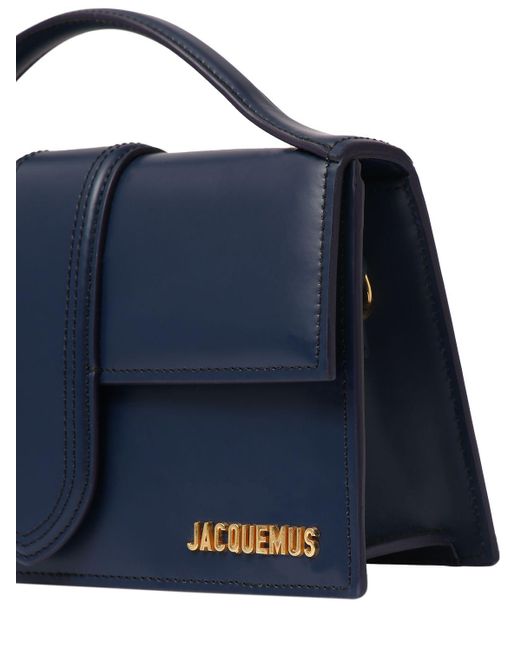 Jacquemus Blue Le Grand Bambino Smooth Leather Bag