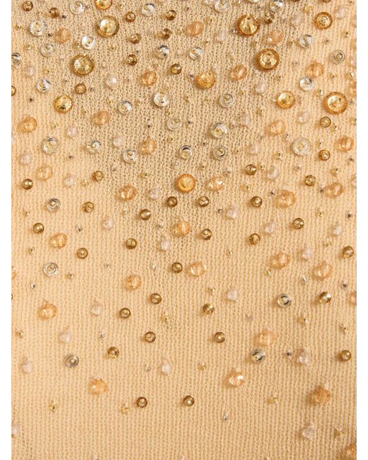Top in maglia di misto cotone con decorazioni di Ermanno Scervino in Natural