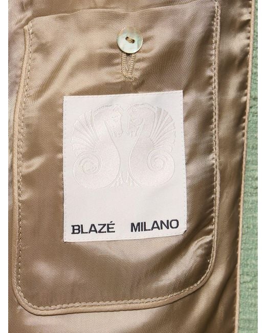 Blazé Milano Green Jacke Aus Baumwollmischgewebe "esence Shamo"