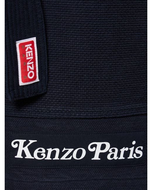 Short de judo en coton tissé kenzo by verdy KENZO pour homme en coloris Blue