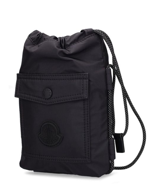 Moncler Black Makaio Nylon Crossbody Bag for men