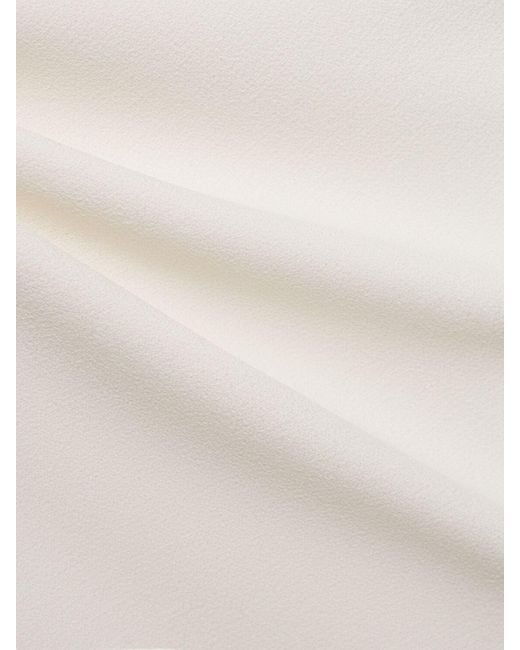 Falda larga de crepé Giambattista Valli de color White