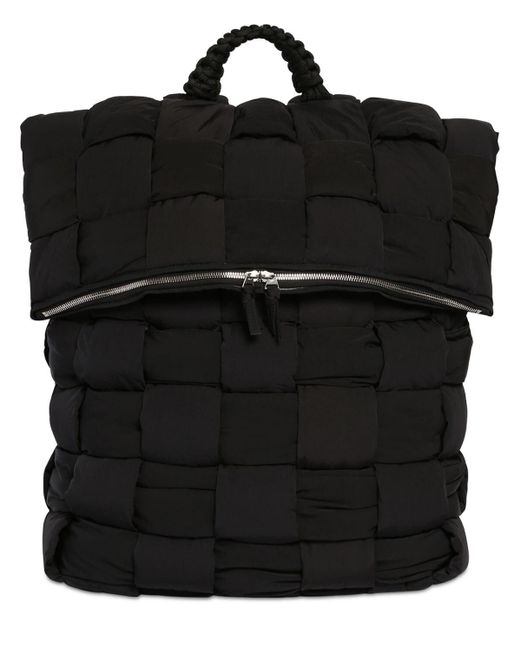 Bottega Veneta Synthetic The Padded Nylon Backpack In Black For Men Lyst