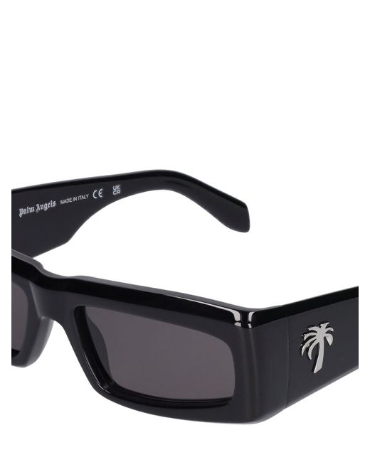 Palm Angels Black Yreka Acetate Sunglasses