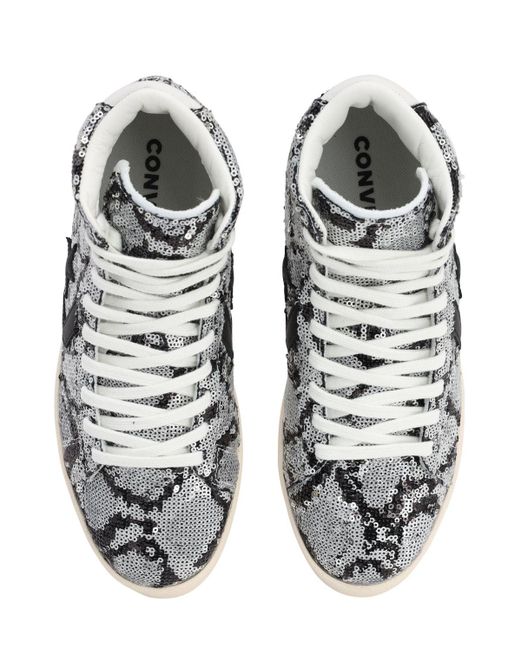 converse snake sequin