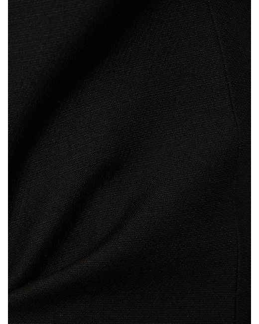 Valentino Black Strapless Crepe Short Jumpsuit