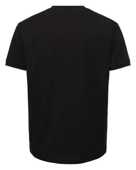 DSquared² T-shirt Aus Baumwolljersey Mit Logodruck in Black für Herren